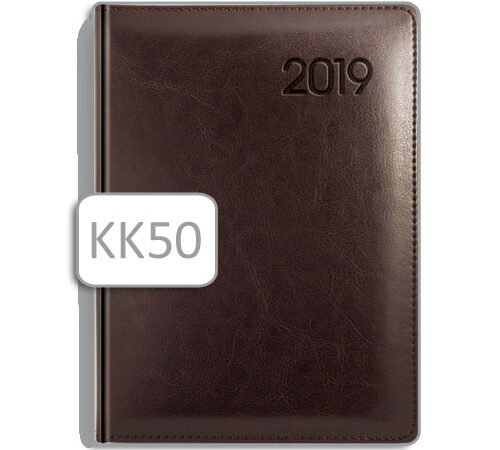 kalendarz notesowy oprawa brązowa KK50