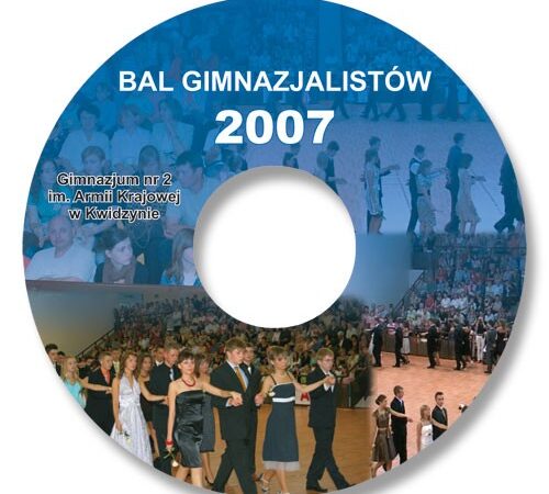 bal gimnazjalistów - naklejka na płytę cd